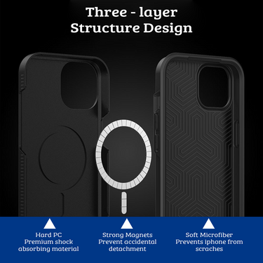 iPhone 15 Heavy-Duty Shockproof Case Cover - Best Quality, Flexible & Tough, Stain-Resistant, Lightweight & MagSafe Compatible